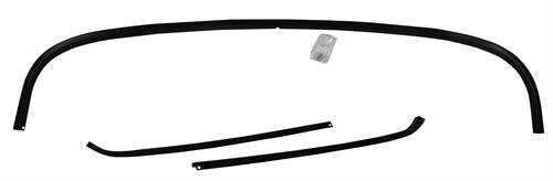 ROOF DRIP RAIL SET  1956 FORD TRUCK W/CLIPS BLACK