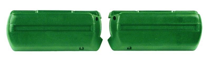ARM REST BASE DARK GREEN PAIR CAMARO 68-69 CHEVELLE, GTO, NOVA 68-72 CHEVROLET