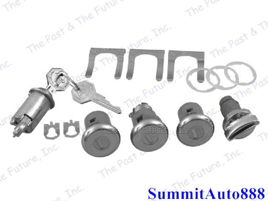 62 63 64 Chevy Nova Ignition Door Glovebox Trunk Lock Kits NOLS6264-3