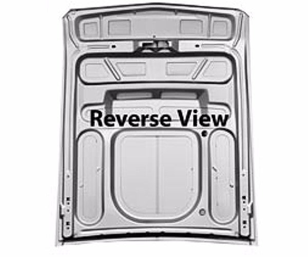 Eleanor Style Hood (Aluminum) without Hole with Clips 1967 68 Mustang Dynacorn