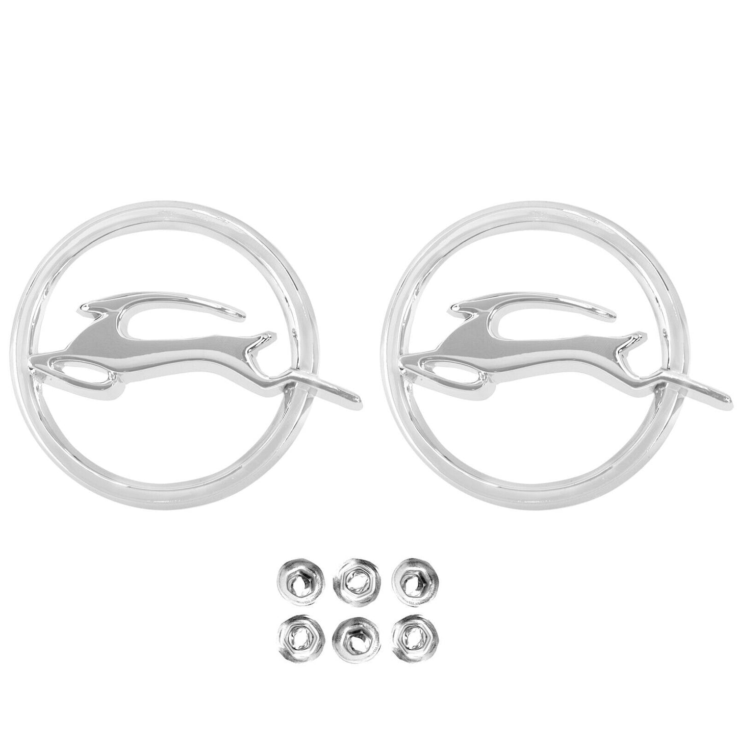 1964 64 Chevy Impala Quarter Panel Emblem - Pair / 2 PCS IMEM64-7