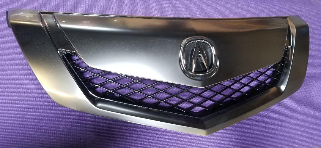 Fits NEW ACURA TL 09-11 Front Upper Grille Satin Silver Finish with Emblem