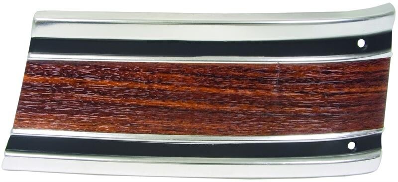 LOWER FRONT FENDER MOLDING LH SIDE 1969-72 CHEVROLET TRUCK W/CLIPS/WOOD