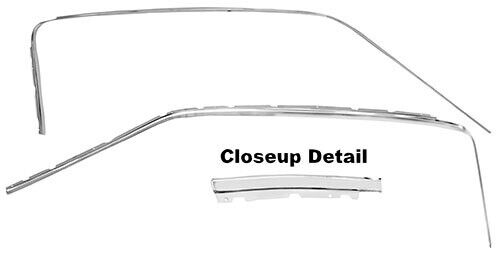 DOOR SASH EXCUTCHEON 1965-66 PAIR  MUSTANG