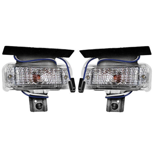 1969 Chevy Chevelle Parking Lamp Assembly Clear Len Standard Pair 2 Pieces Dii