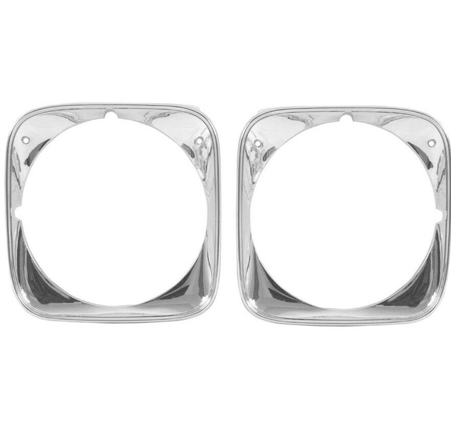 1971 Chevelle El Camino Headlight Bezels Chrome Pair Right & left Dynacorn