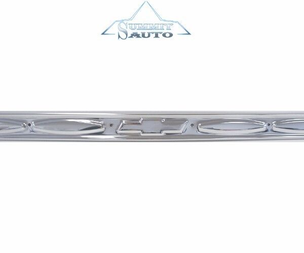60-66 Chevy Pickup Truck Chromed Door Sill Scuff Plates w/ Bow-Tie Right & Left