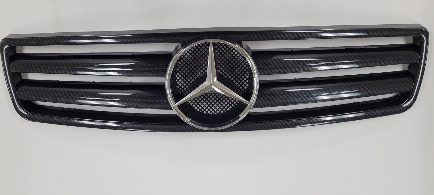 W140 S MODEL 92-95, CL TYPE GRILLE CARBON FIBER LOOK