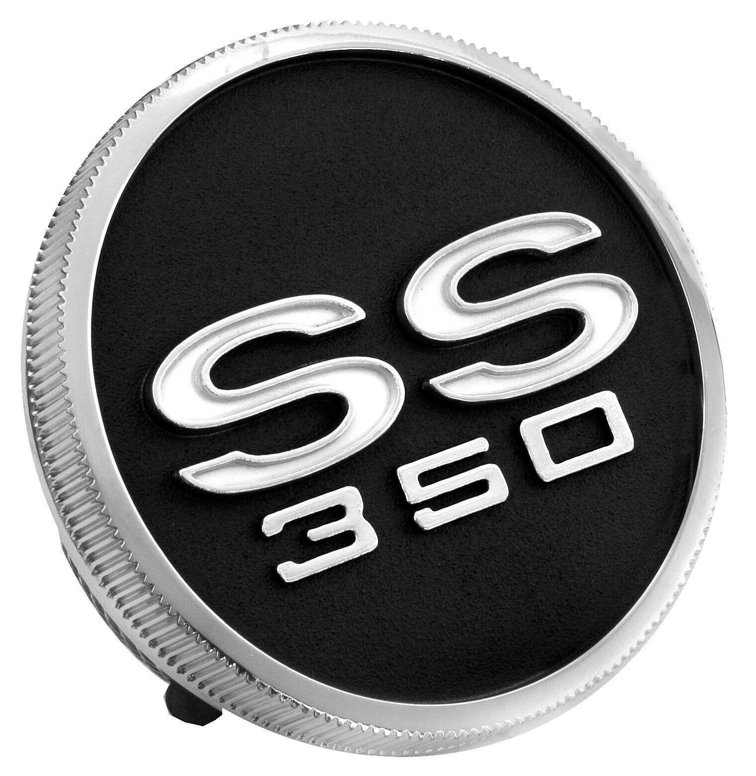 1967 1968 Chevrolet Camaro Fuel Gas Cap Super Sport SS 350 Chrome / Black 