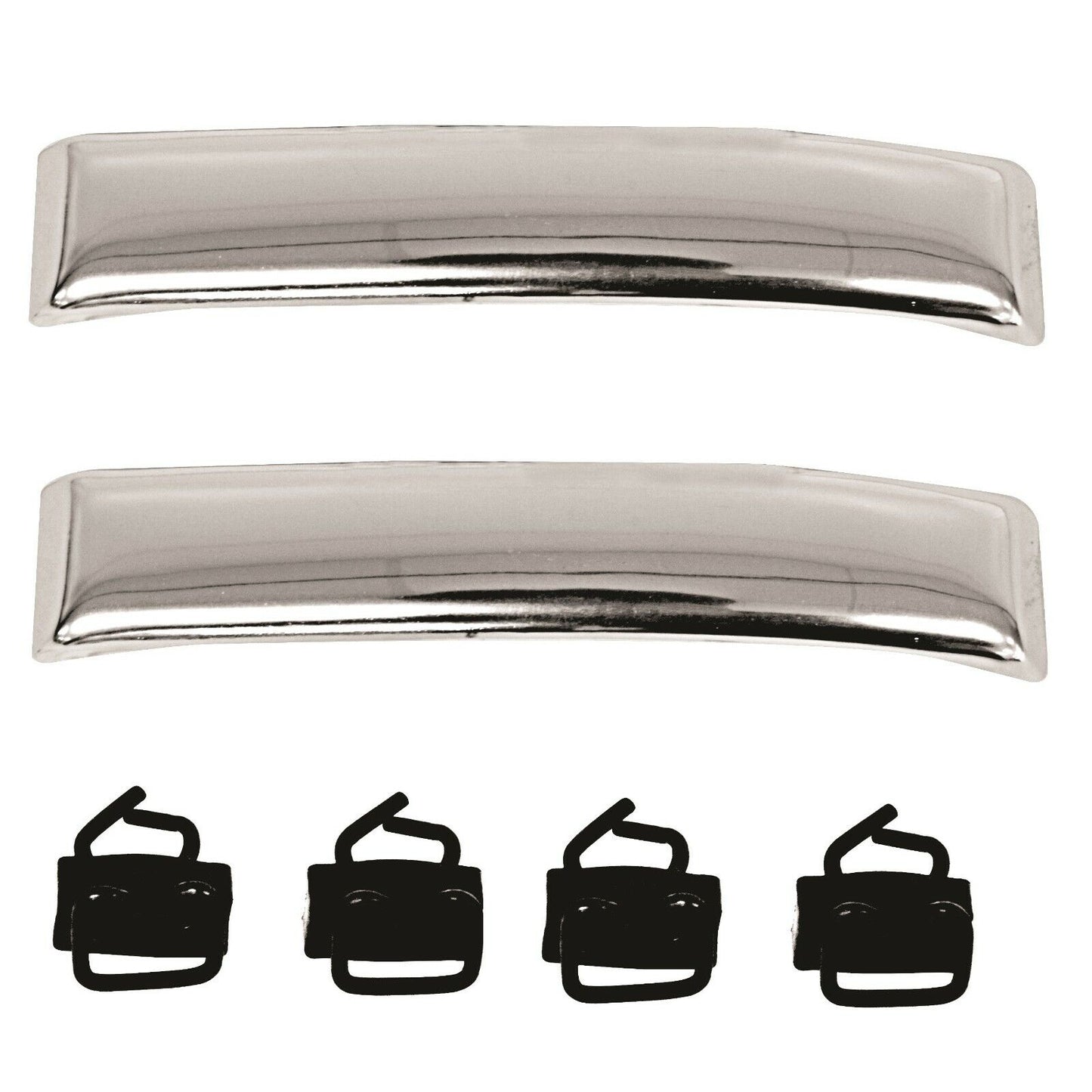 1962~1266 Chevy Pickup Truck Cab Molding Lower Pair Right+Left Side w/Clips 