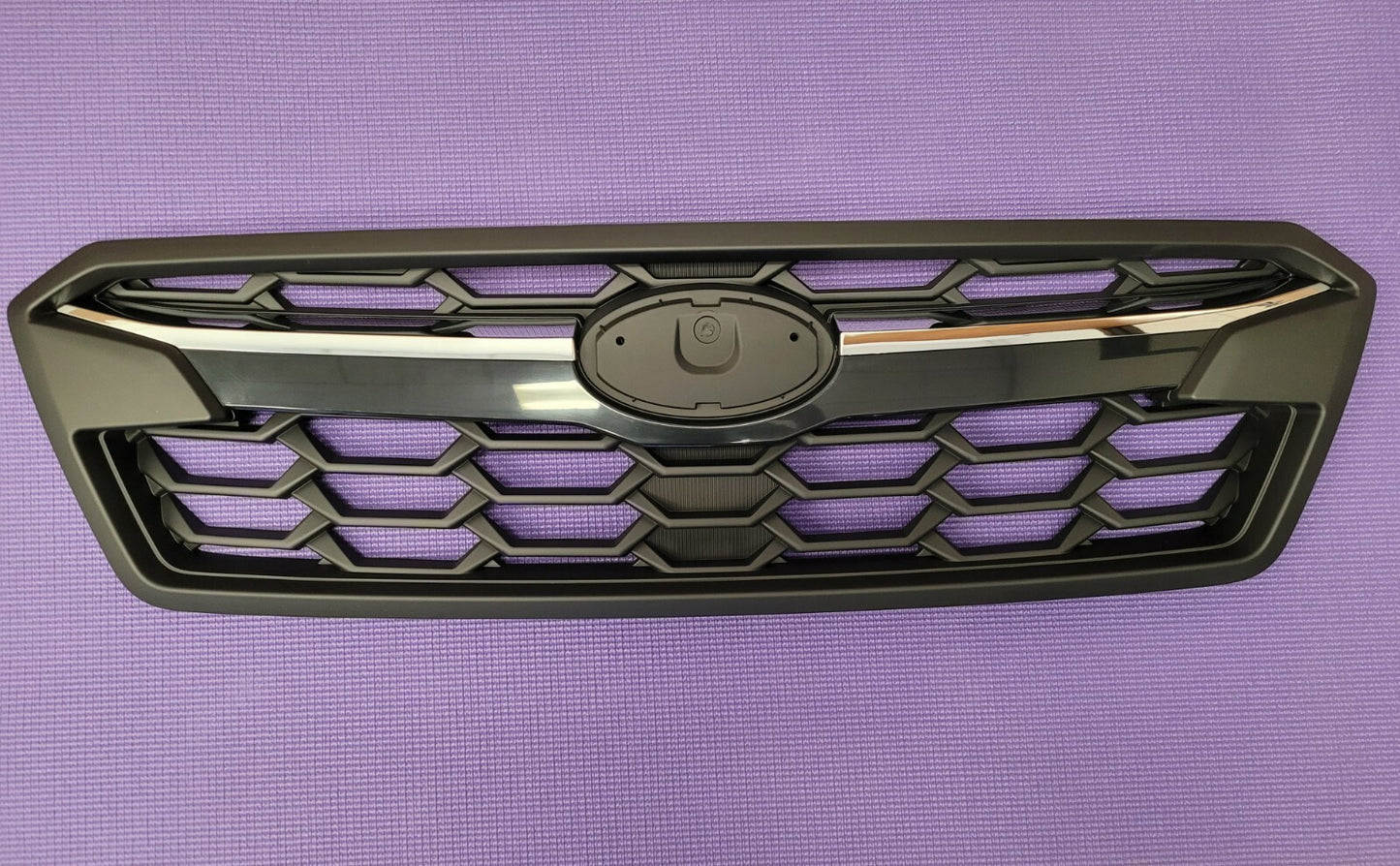 Fits Front Grille Subaru Crosstek 18-19 Satin Black Chrome Trim Replacement