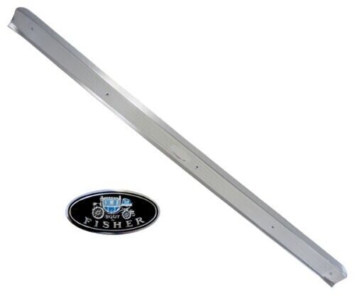 1965~1970 Impala Sill Scuff Plate w/Body by Fisher Decal RH Right Passenger Side