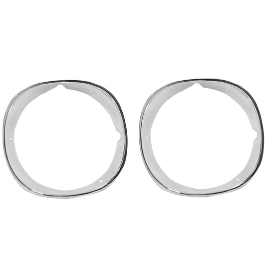 1970 1971 1972 1973 Camaro Headlamp Headlight Bezel Pair Right &Left Side Chrome
