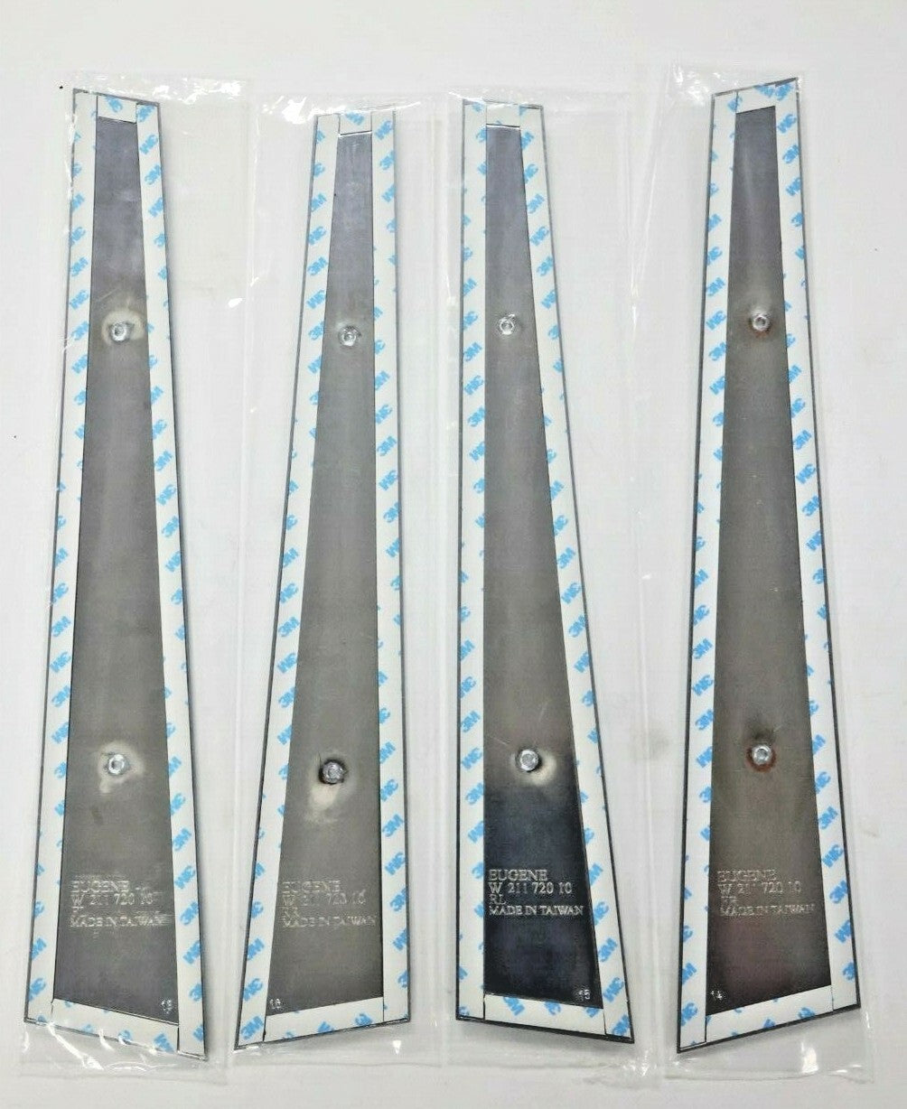 Fits 2002~2007 Mercedes Benz E Class W211 Aluminum Pillar Post Trim & Chrome