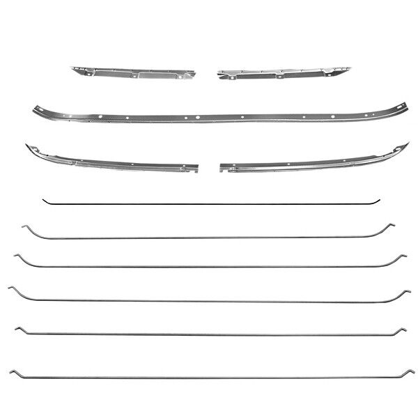 1966~1967 Nova Roof Headliner Retainer Kit 10 Pieces Set Dynacorn New