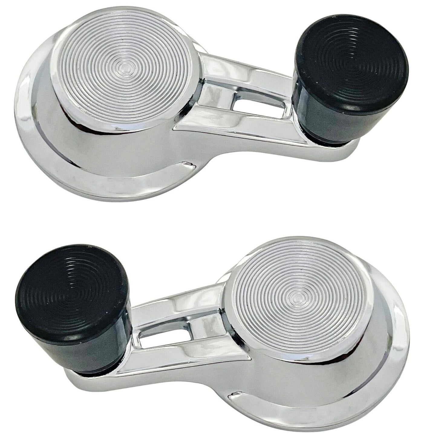 1961 62 63 64 Chevy Impala Window Crank Vent Double Arms Black 2 PCS 