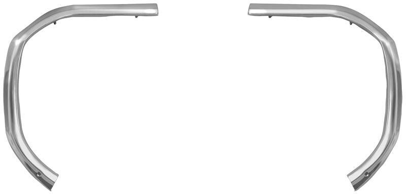 EYEBOW MOLDING PAIR  1964 IMPALA  W/CLIPS