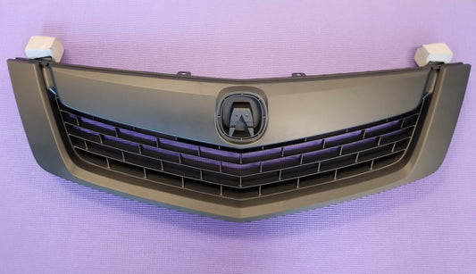 Fits ACURA TSX 2009 2010 Front Bumper Upper Grille All Black w/ Black MOULDING