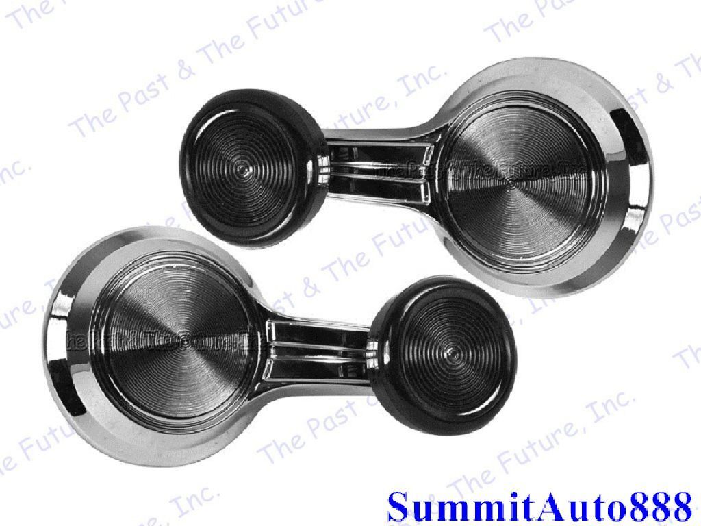 1967 67 Chevy Impala & Nova Window Crank Vent - Black - Pair / 2 PCS IMVW67-1P