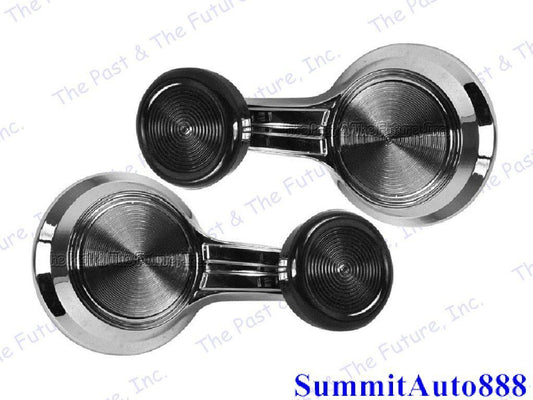 1967 67 Chevy Impala & Nova Window Crank Vent - Black - Pair / 2 PCS IMVW67-1P