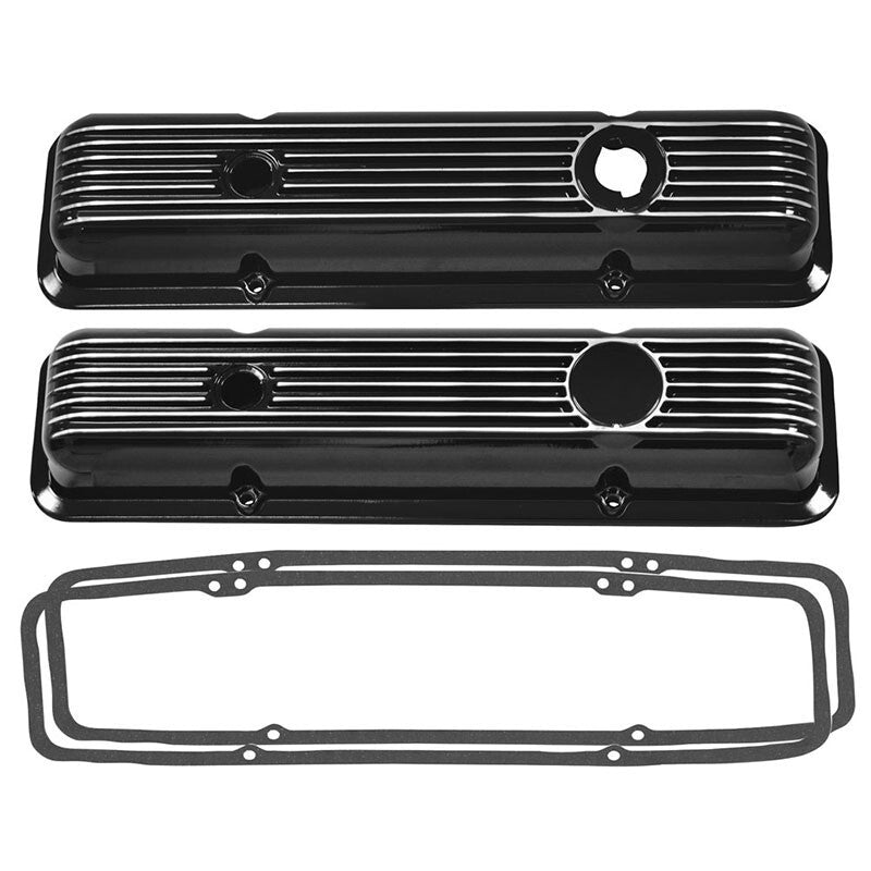 VALVE COVER ALUMINUM BLACK **SMALL BLOCK LT1 STYLE** CHEVROLET CAMARO