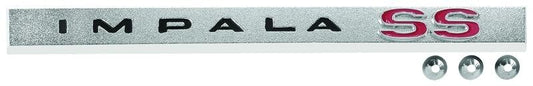REAR BODY PANEL EMBLEM ( IMPALA SS) 1965 IMPALA