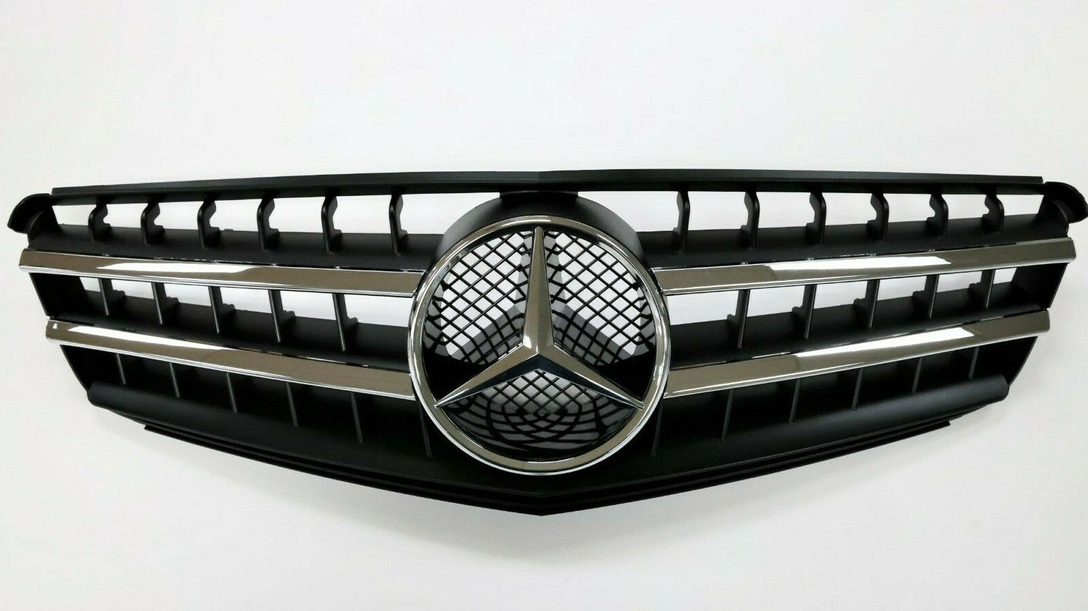 Fits 2008~2012 Mercedes Benz C Class W204 CL Grille Matted Plain BLK