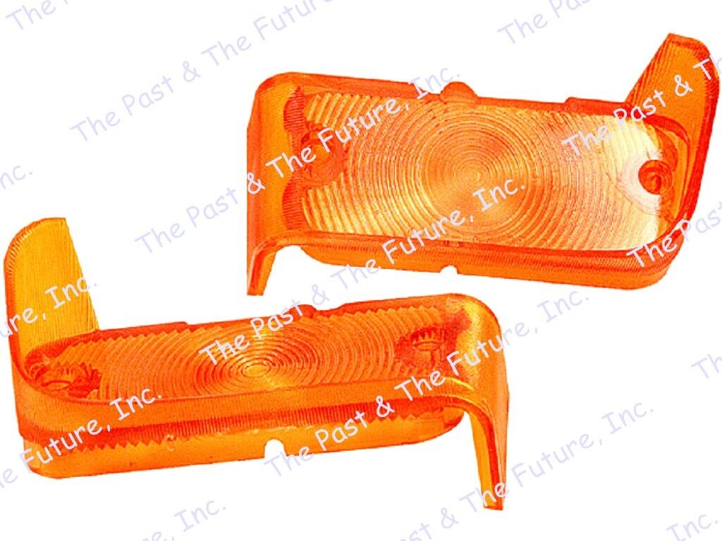 1967 67 Chevy Chevelle El Camino Parking Light Lamp Lens RH LH Pair CVPL67-2