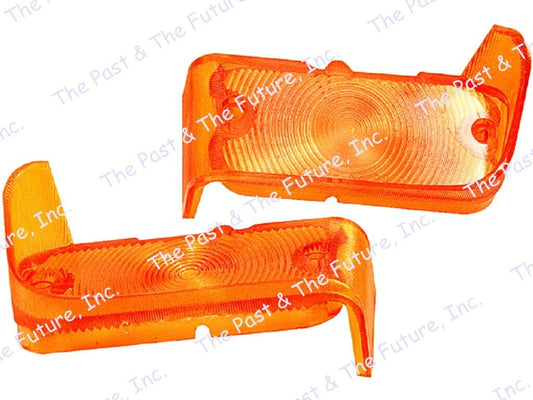 1967 67 Chevy Chevelle El Camino Parking Light Lamp Lens RH LH Pair CVPL67-2