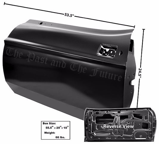1971 1972 1973 Mustang Left Side ( Driver Side ) Door Shell MSDR7173-5L