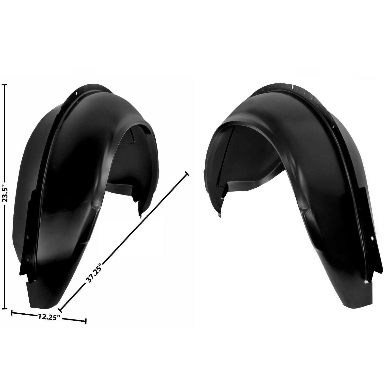 1981~1988 Chevy Monte Carlo Wheelhouse Assembly Right Inner+Outer EDP Steel