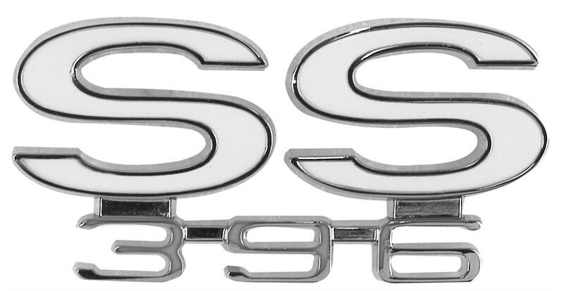 REAR BODY PANEL EMBLEM (SS 396) 1966 CHEVELLE