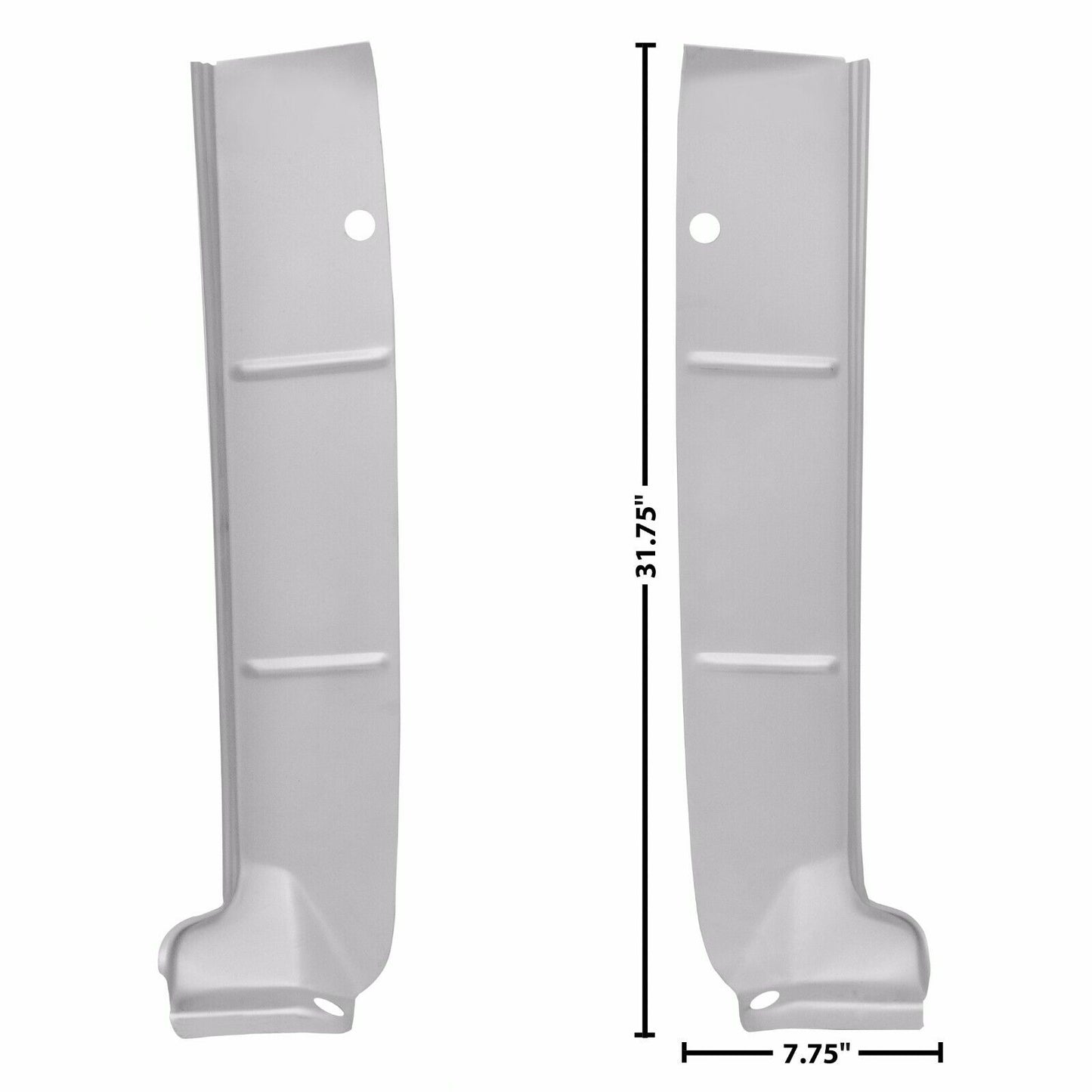 1962 62 Chevy Impala Trunk Floor Drop Off Pair Right & Left WTP Metal Dynacorn