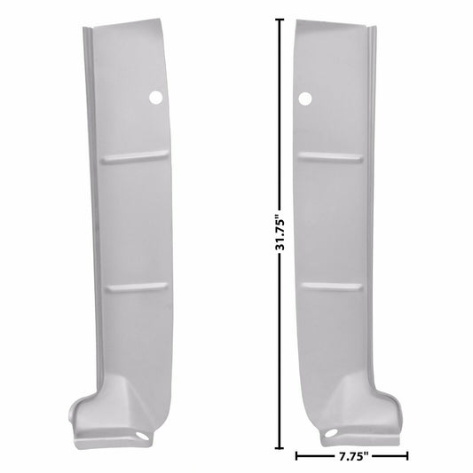 1962 62 Chevy Impala Trunk Floor Drop Off Pair Right & Left WTP Metal Dynacorn
