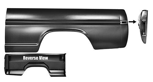 BEDSIDE ASSEMBLY LH 1970-72 FORD TRUCK 6.5FT W/ REAR CORNER PANEL STYLESIDE