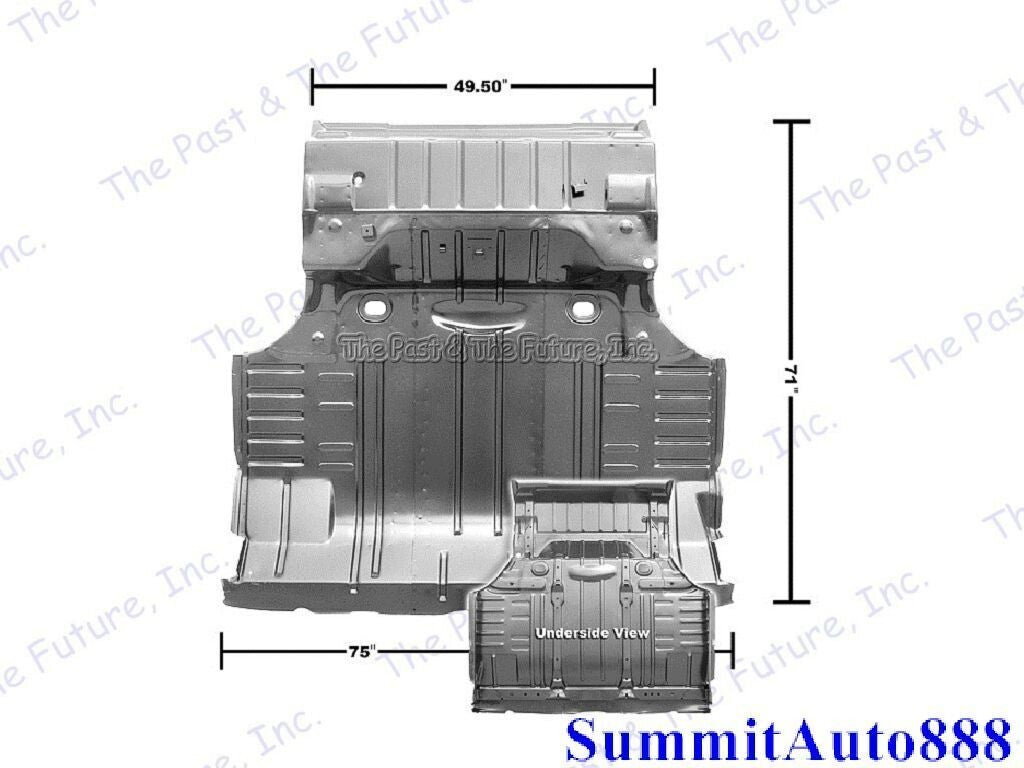 1965 65 Chevy Impala Trunk Floor Divider Panel - Weld Through Primer IMTK65-70