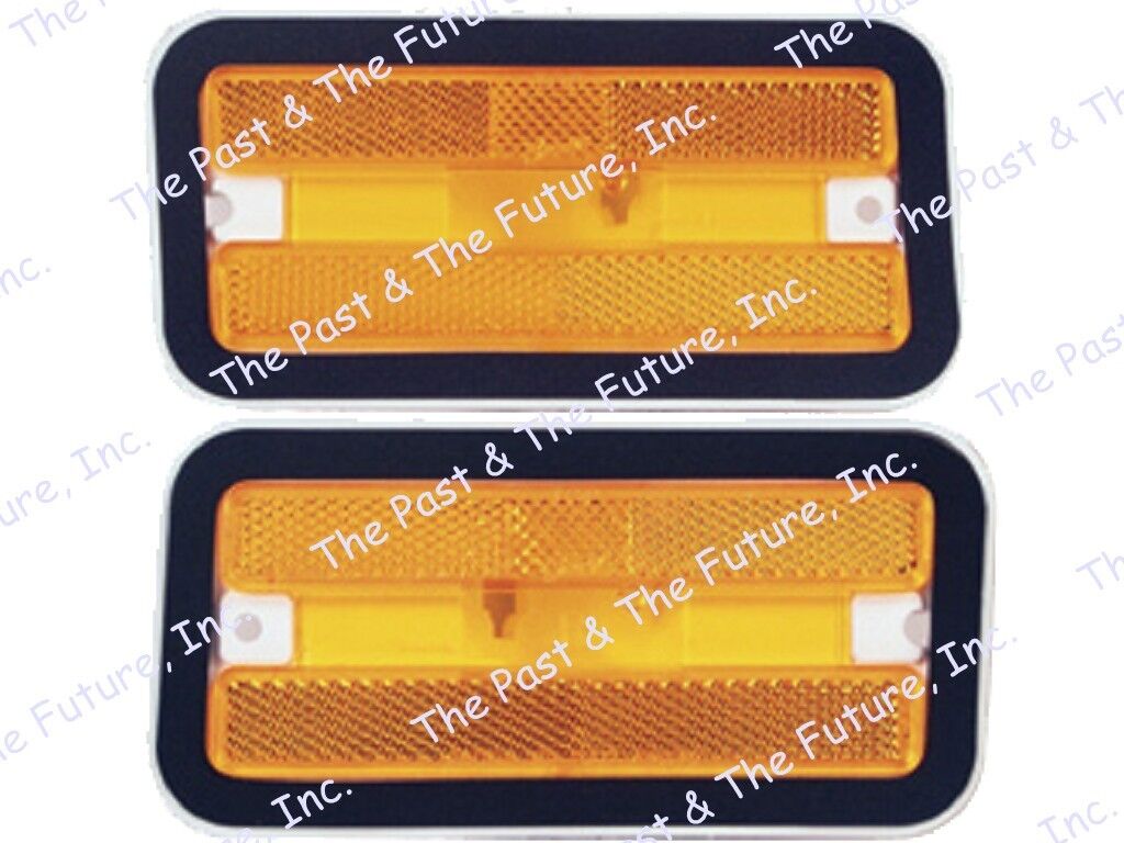 70 71 72 73 74 75 Firebird Front Side Marker Lamp Light Amber Pair FBMK7081-1P