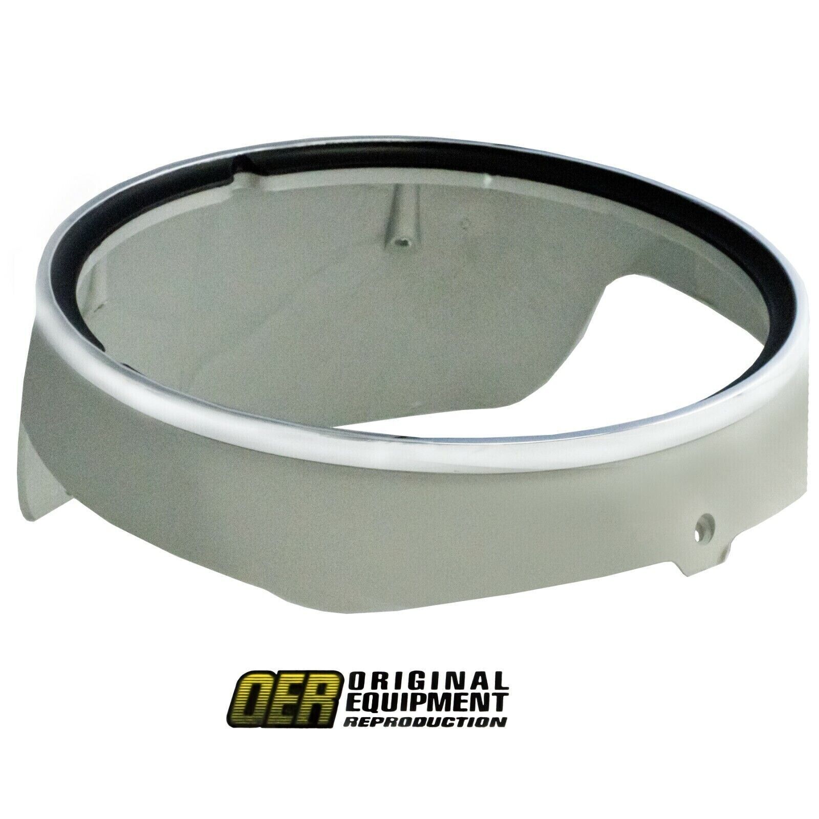 1969 Camaro Headlamp Head  Light Bezel w/ Chrome Trim Left Side Standard