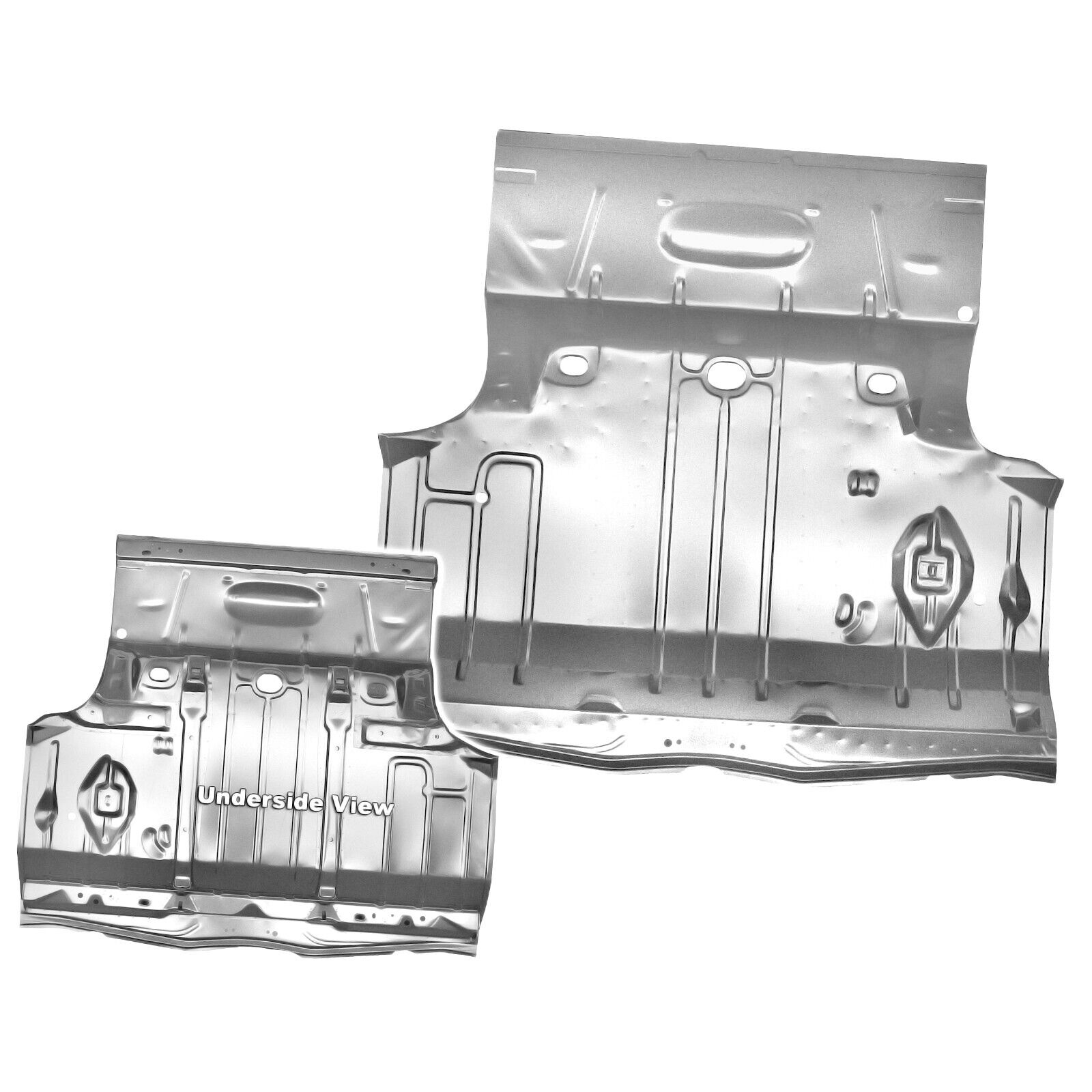 1966~1967 Chevelle Complete Trunk Floor Pan w/Brace & Cross Rail Support WTP Dii