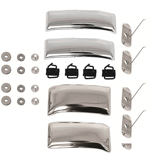 1962~1266 Chevy Pickup Truck Cab Molding Upper+Lower+Right+Left Side w/Clips