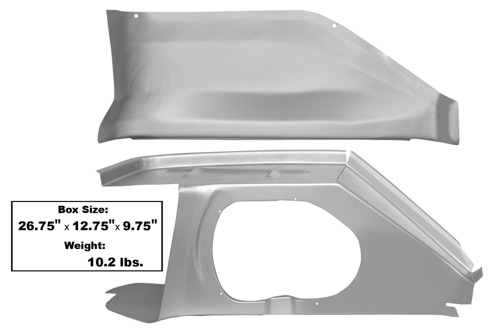 1968~1972 Chevelle El Camino Cowl Shoulder Assembly Left Inner & Outer Dynacorn