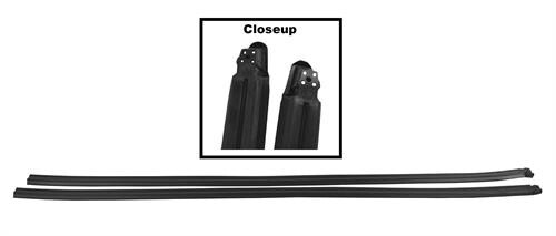 DOOR WEATHERSTRIP GLASS RUN CHANNEL 1964-65 CHEVELLE PAIR