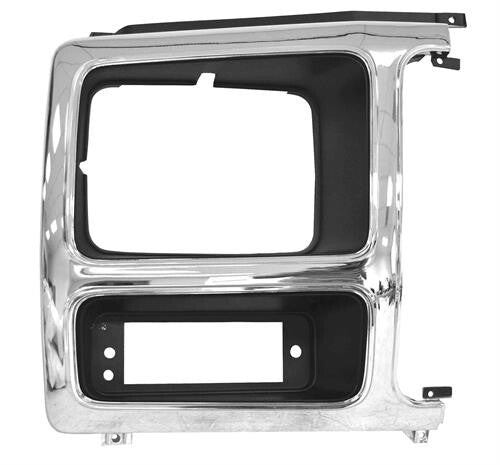 HEADLAMP DOOR RH 1980-86 FORD TRUCK (CHROME&BLACK)