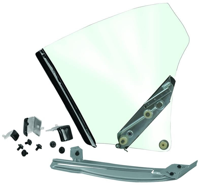 QUARTER WINDOW GLASS RH PASSENGER SIDE CLEAR GLASS 1970-72 CHEVELLE