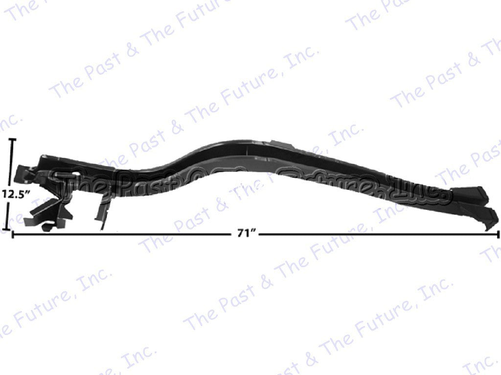 Rear Frame Rail - LH - Mopar - Weld Through Primer - MPFR7074-70L