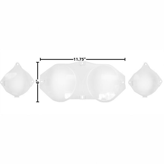 1969~1970 Ford Mustang Instrument Lens Set - Clear