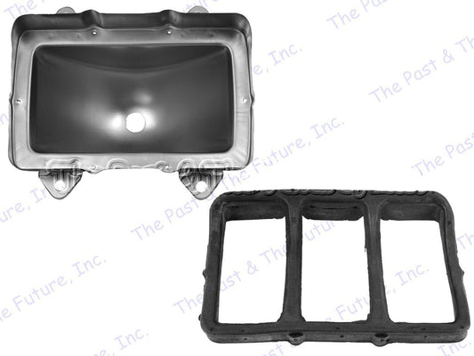 1969 69 Mustang Tail Lamp Light Housing & Seal Gasket - 2 PCS Set MSTL69-1+2