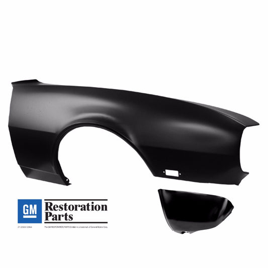 1968 Chevy Camaro GM Fender with Extension - Rally Sport - Right(Passenger)Side 