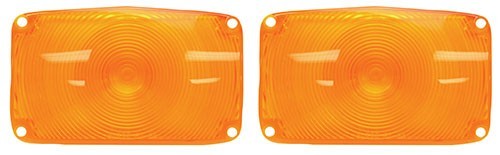 PARK LIGHTS LENS AMBER 1956 CHEVROLET FULL SIZE PAIR