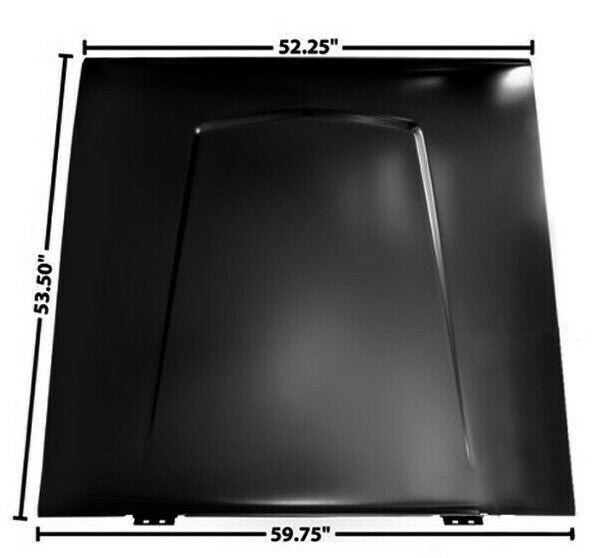 1966 67 68 69 70 71 72 73 74 75 76 Bronco HOOD wo/ (Window Hook/Vent) Holes Dii